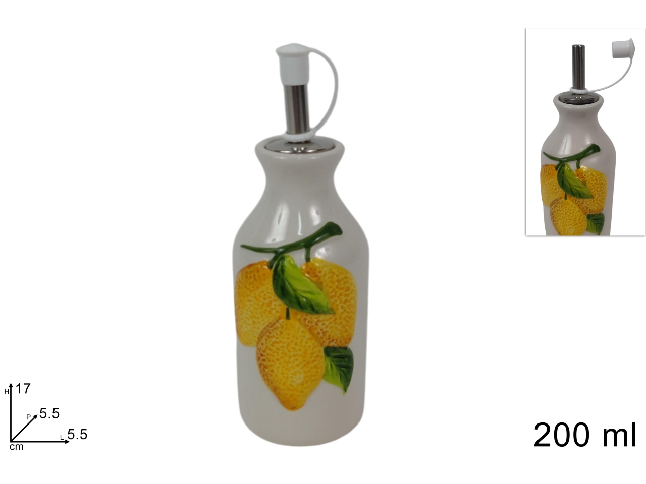 BOTTIGLIA OLIO/ACETO 200ML DEC.LIMONI DEV25017571 BOTTIGLIA OLIO/ACETO 200ML DEC.LIMONI DEV25017571