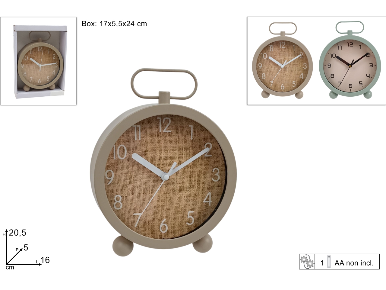 OROLOGIO SVEGLIA 2ASS. DEV26001381