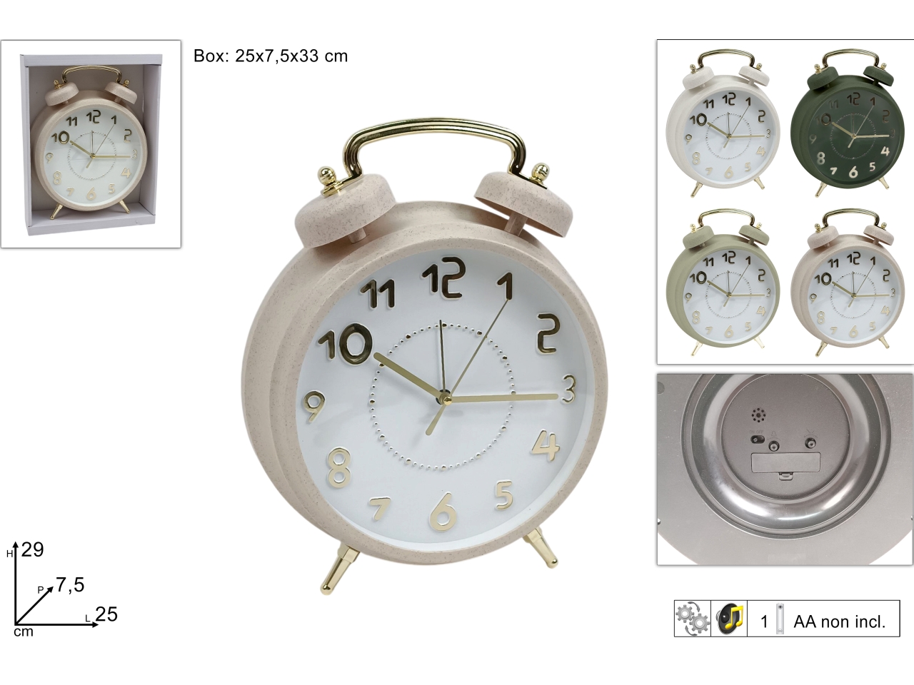 OROLOGIO SVEGLIA 4COL DEV26001371