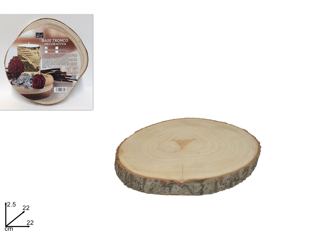 BASE TRONCO LEGNO 22CM DEV21002811