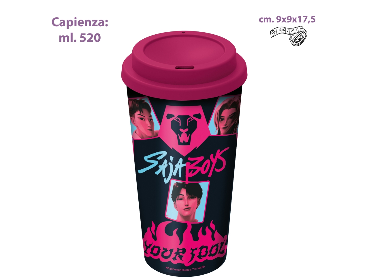K-POP BICCHIERE DOPPIA PARETE 520ML ST80629