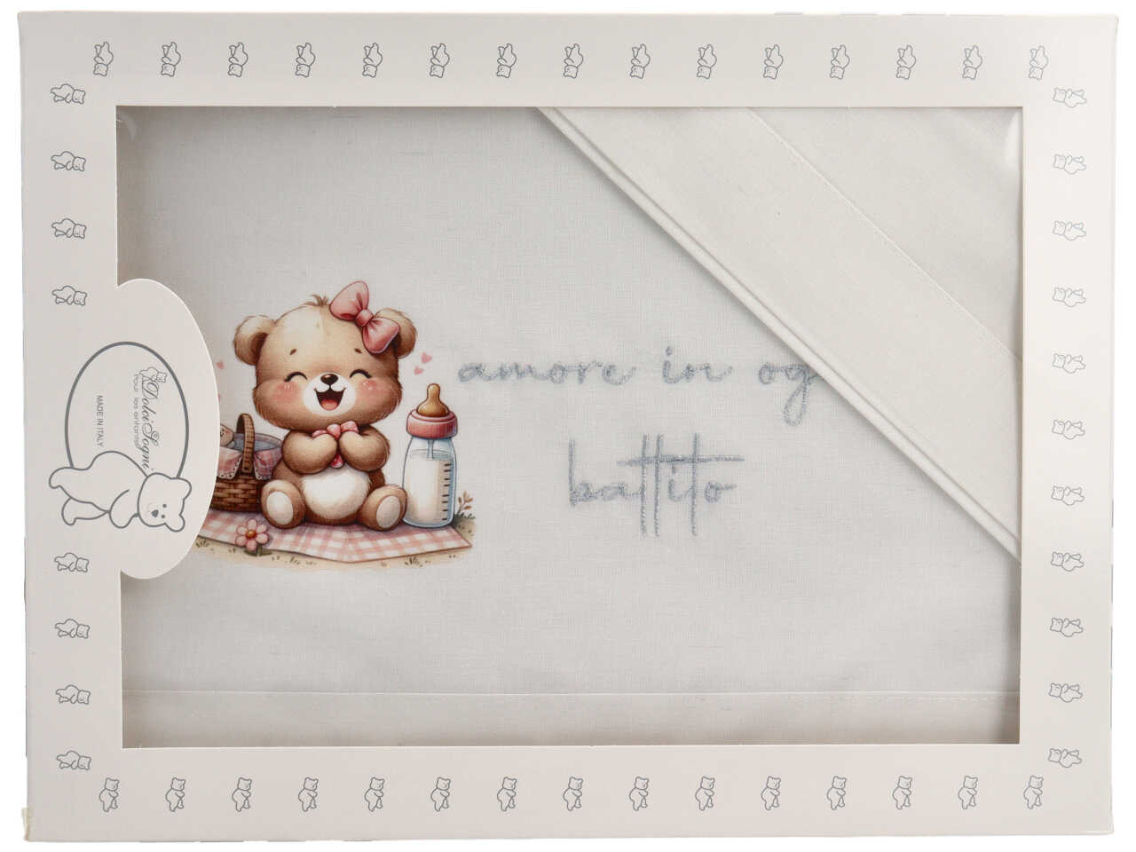 SET LENZUOLA CULLA STAMPATO PANNA SLCS020-013