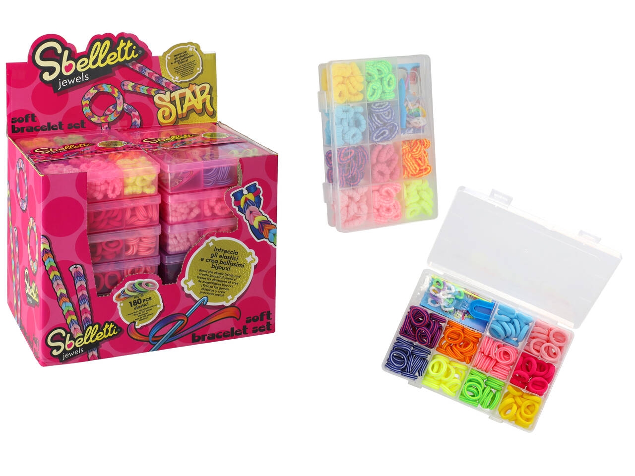 SBELLETTI SET ELASTICI MORBIDI 180PZ C/ACCES 43184