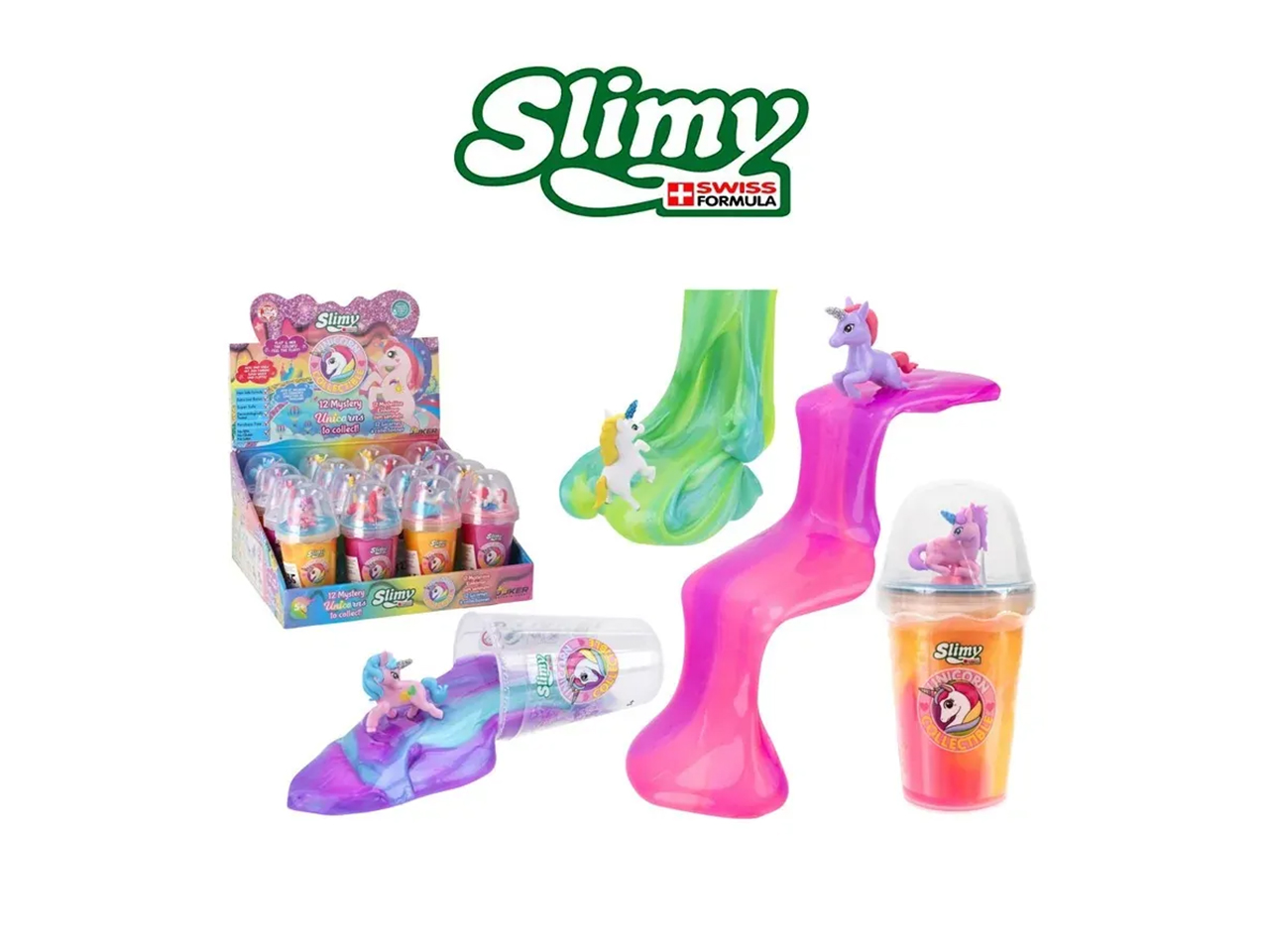 JOKER SLIMY CON UNICORNO 12 ASS IN 16 PZ 43235 JOKER SLIMY CON UNICORNO 12 ASS IN 16 PZ 43235