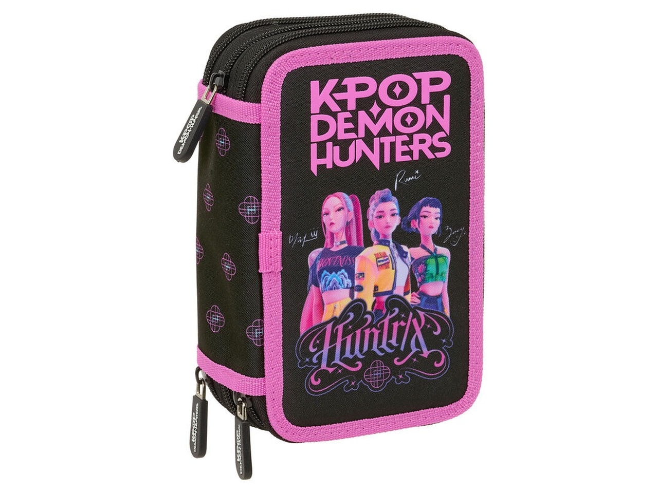 K-POP NEGRA ASTUCCIO 3ZIP NERO 442675857