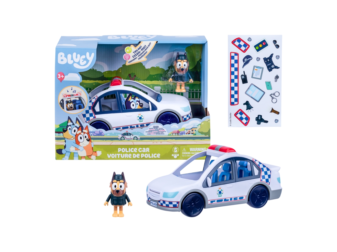 BLUEY VOLANTE POLIZIA 31X23X14CM 21739905