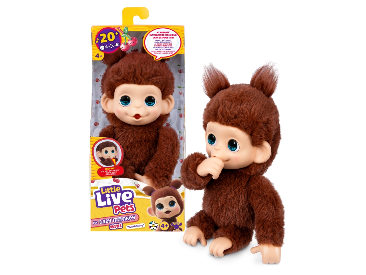 LITTLE LIVE PETSMINI MONKEY CHIKKI CHERRY 20486311