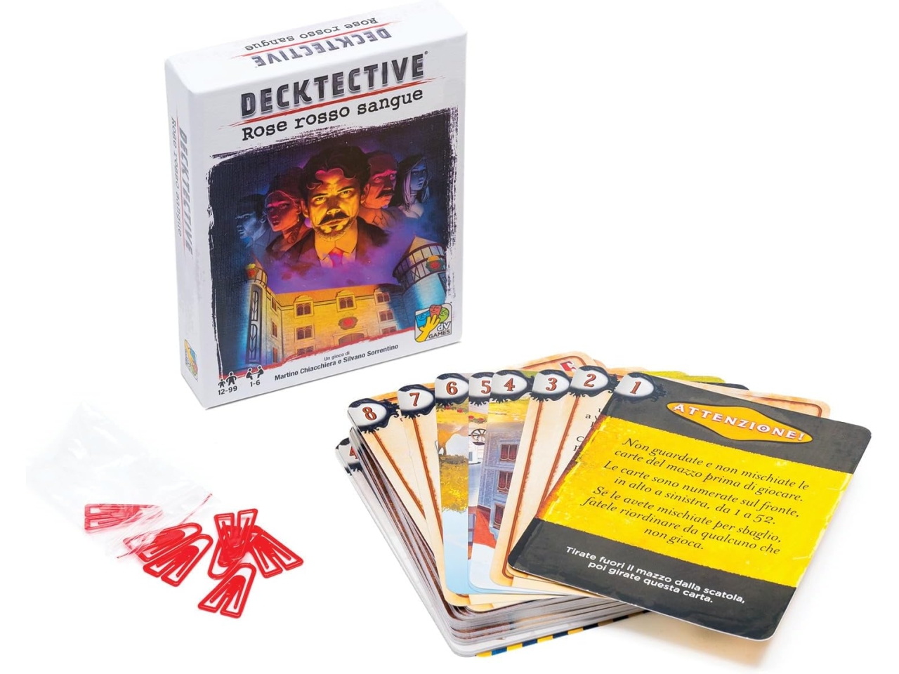 GIOCO DECKTECTIVE ROSE ROSSO SANGUE DVG5723 GIOCO DECKTECTIVE ROSE ROSSO SANGUE DVG5723