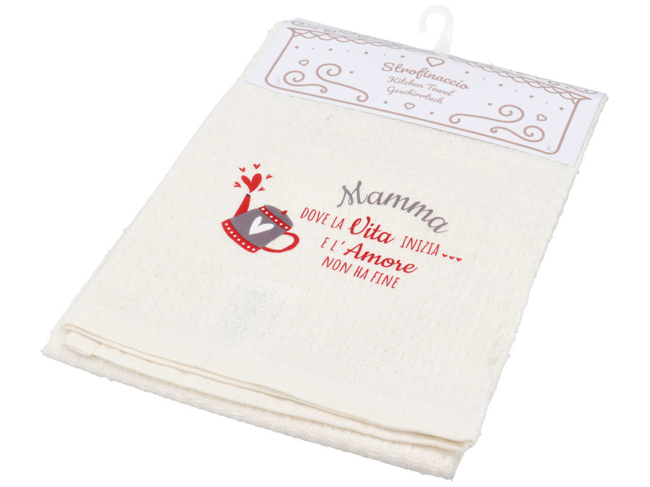 STROFINACCIO COTONE BIANCO STAMPA STROFINACCIO COTONE BIANCO STAMPA