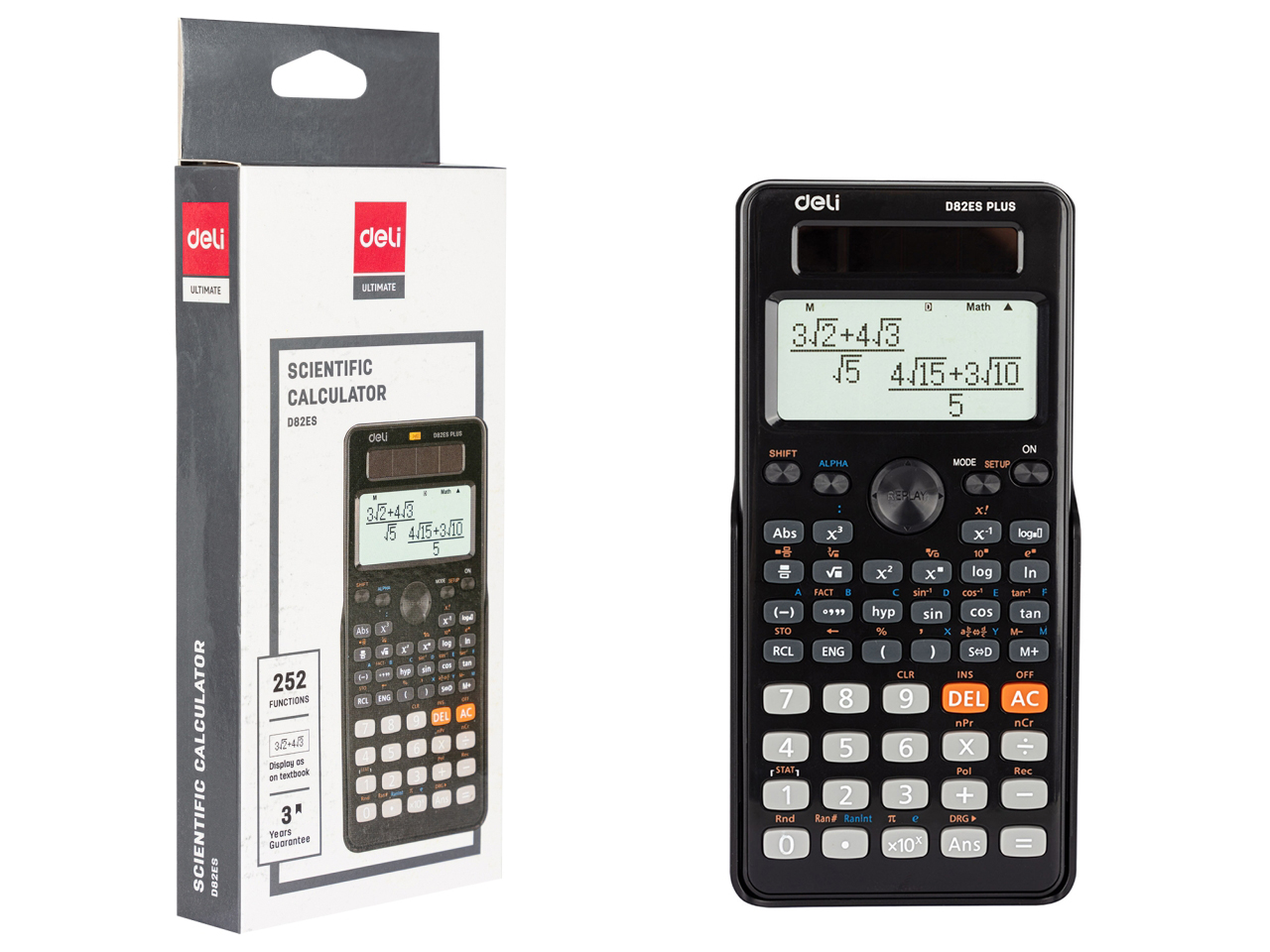 CALCOLATRICE SCIENTIFICA DELI 252 FUNZ. ED82ES