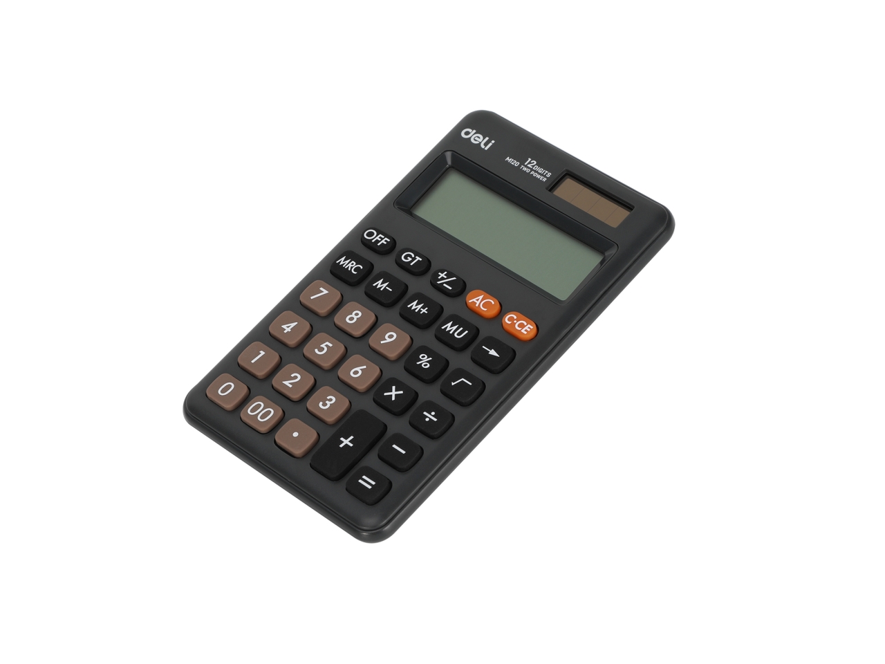 CALCOLATRICE TASCABILE 12 CIFRE GRIGIA EM120