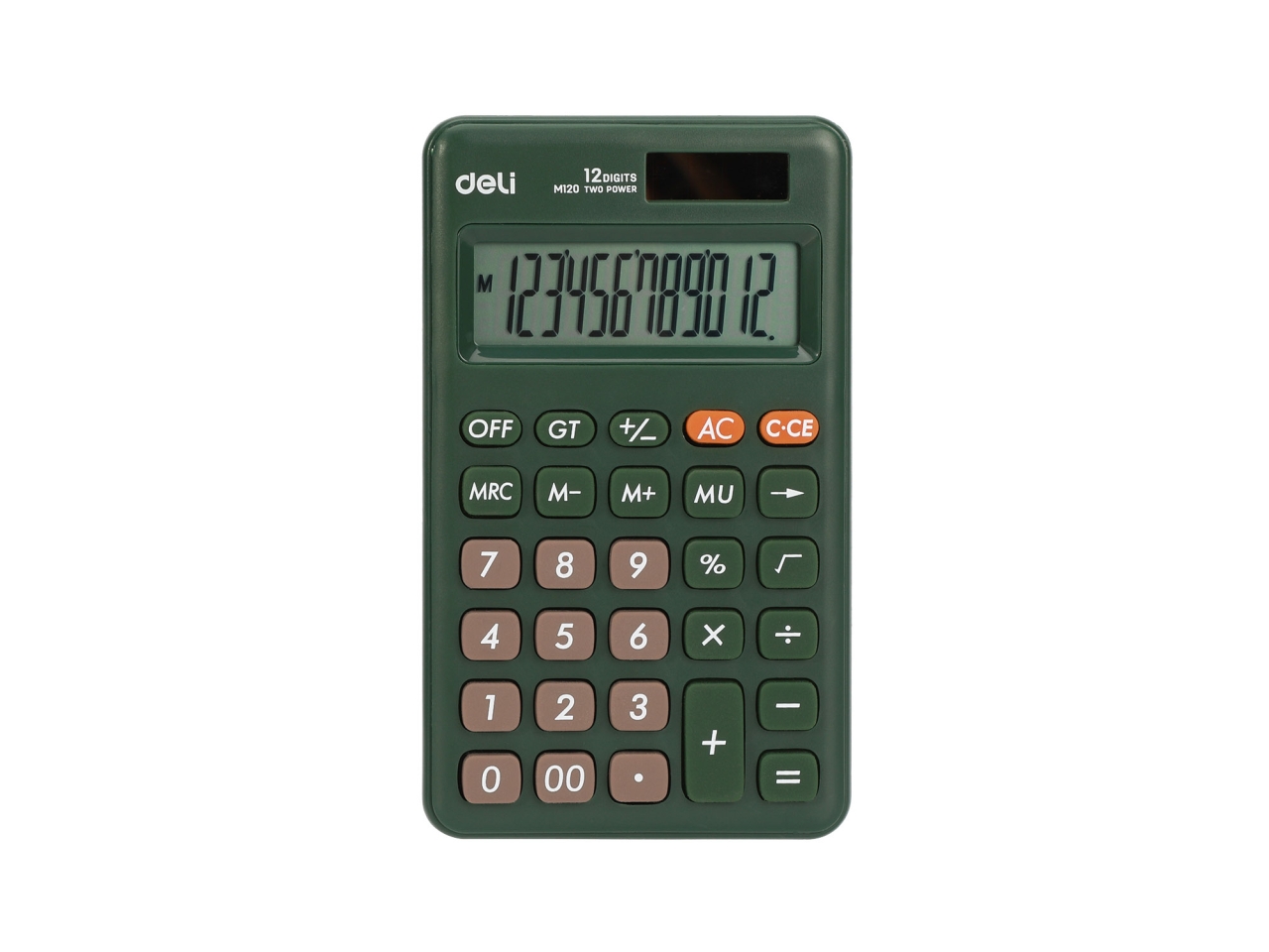 CALCOLATRICE TASCABILE 12 CIFRE VERDE EM120