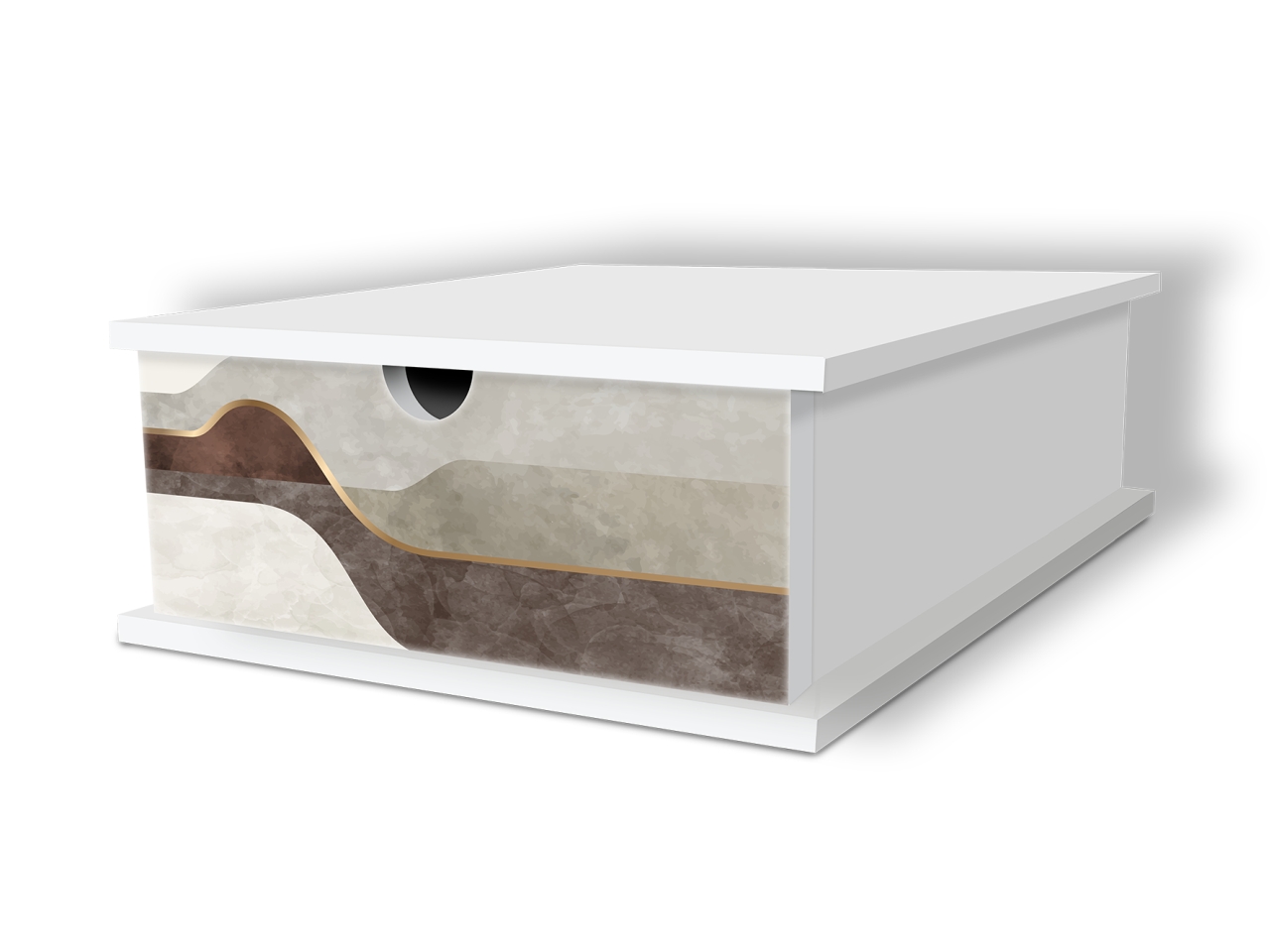 PORTA CAPSULE WHITE 27X33X11CM FLYER – A 22288