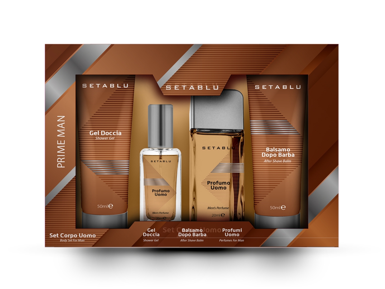 SET REGALO PROFUMAZIONE PRIME MAN 4 PEZZI 03823