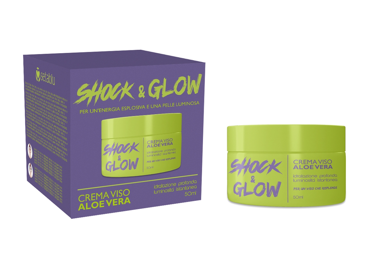 CREMA VISO ALOE VERA 50ML SHOCK&GLOW 03555 CREMA VISO ALOE VERA 50ML SHOCK&GLOW 03555