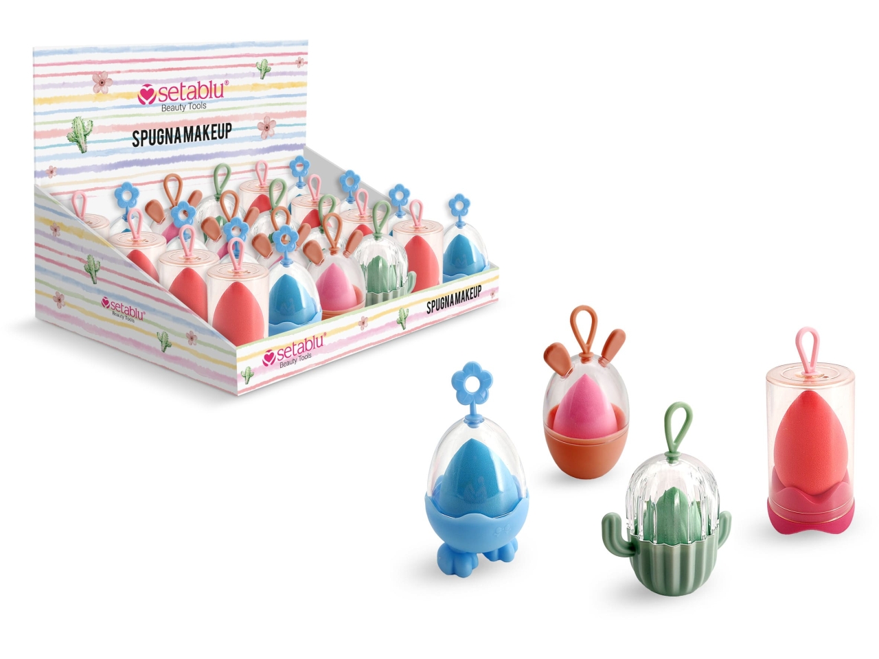 SPUGNETTE MAKEUP CON SUPPORTO 62373 SPUGNETTE MAKEUP CON SUPPORTO 62373