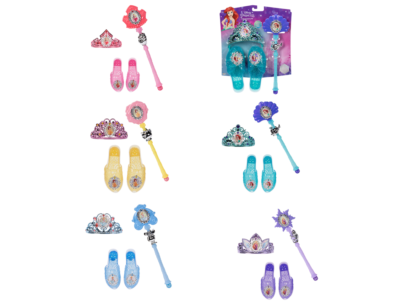 DISNEY PRINCESS SET TIARA CORONA SCARPETTA ASS DISNEY PRINCESS SET TIARA CORONA SCARPETTA ASS