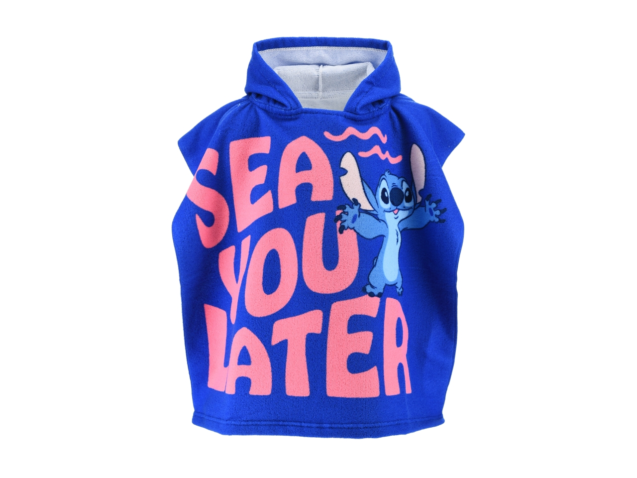 LILO E STITCH ASCIUGAMANO PONCHO BLU EZ18192