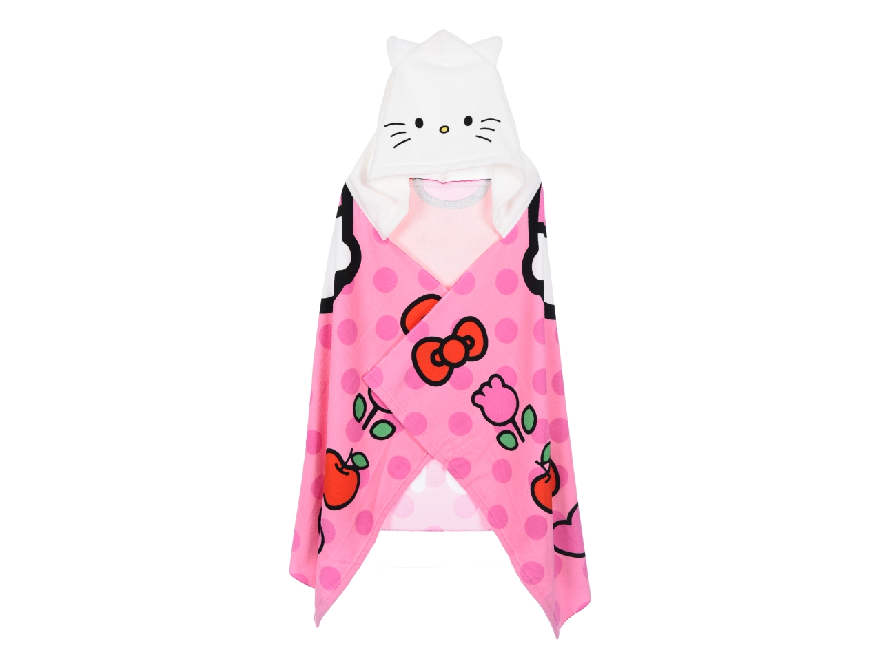 HELLO KITTY TELO MARE C/CAPPUCCIO ROSA EZ18212 HELLO KITTY TELO MARE C/CAPPUCCIO ROSA EZ18212