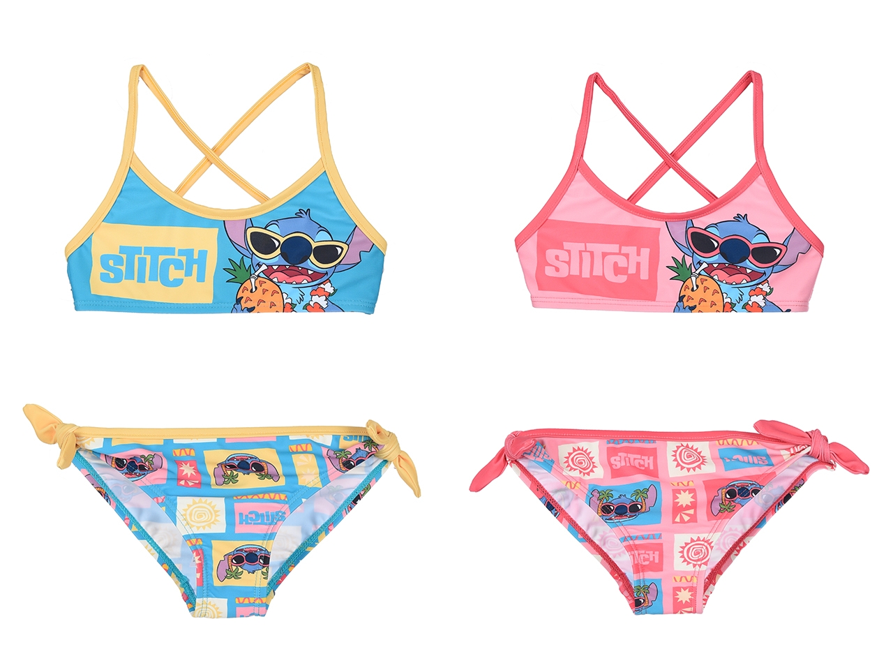 LILO E STITCH BIKINI TG.3-8ANNI ROSA EZ18068