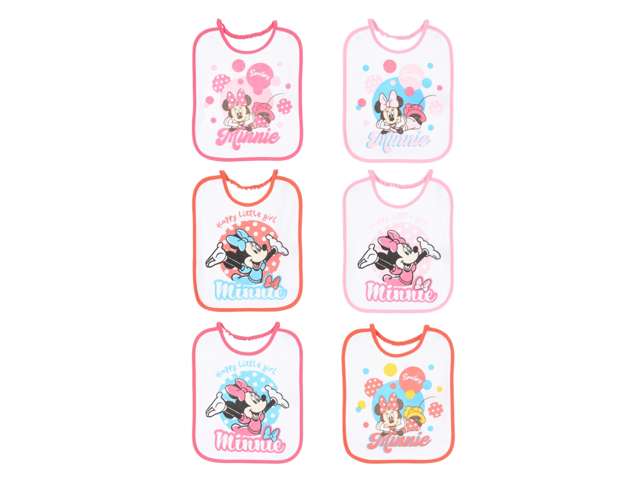 MINNIE 6 BAVETTE 27X22,5CM EZ09007