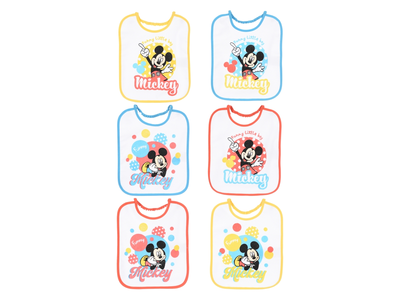 MICKEY 6 BAVETTE 27X22,5CM EZ09014