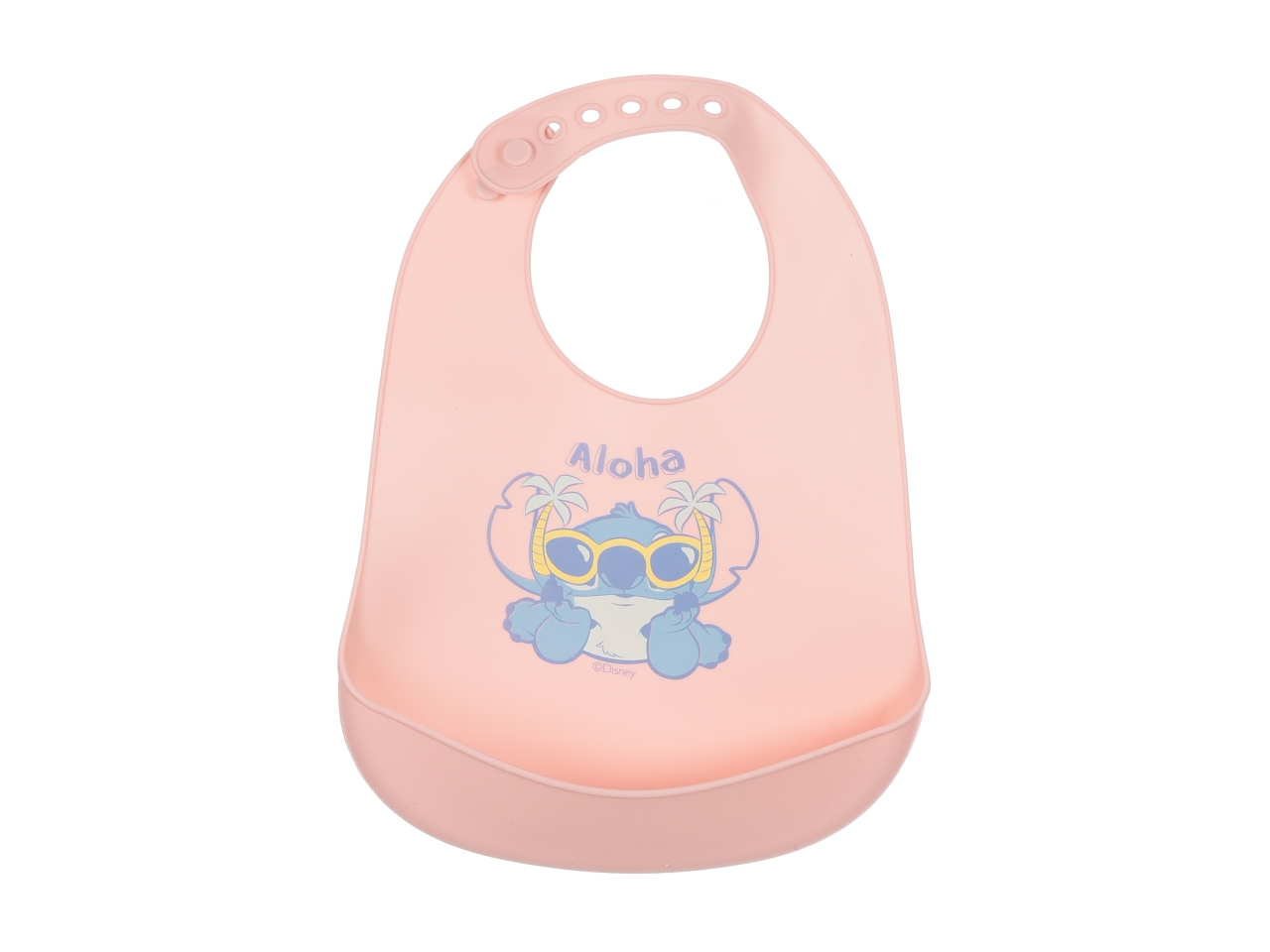 LILO E STITCH BAVETTA SILICONE ROSA EZ09019
