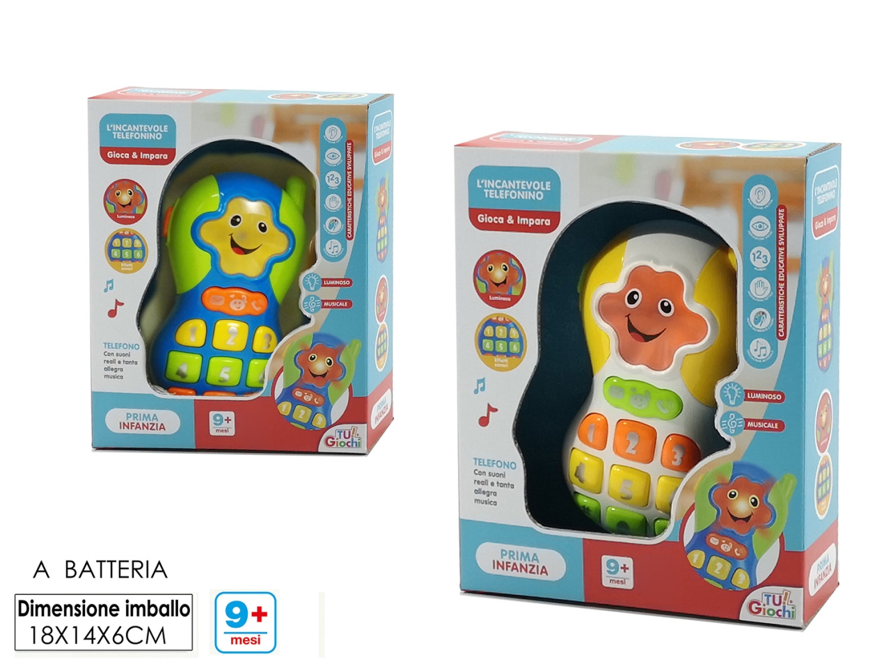 TELEFONINO INTERATTIVO LUCI E SUONI 2ASS 104401 TELEFONINO INTERATTIVO LUCI E SUONI 2ASS 104401