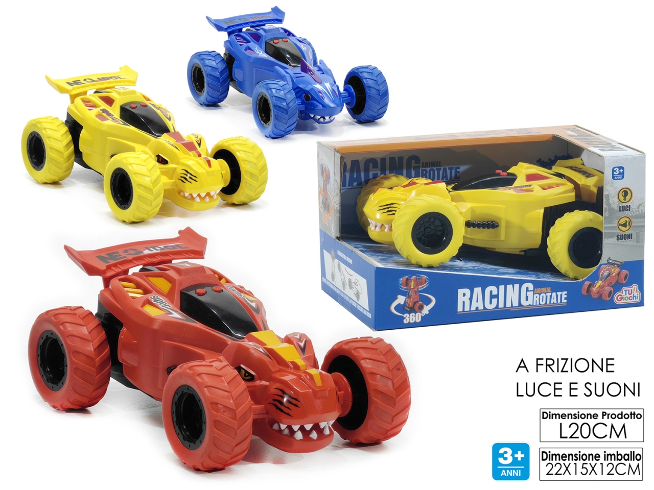 MACCHINA RACING 3 ASS 104562