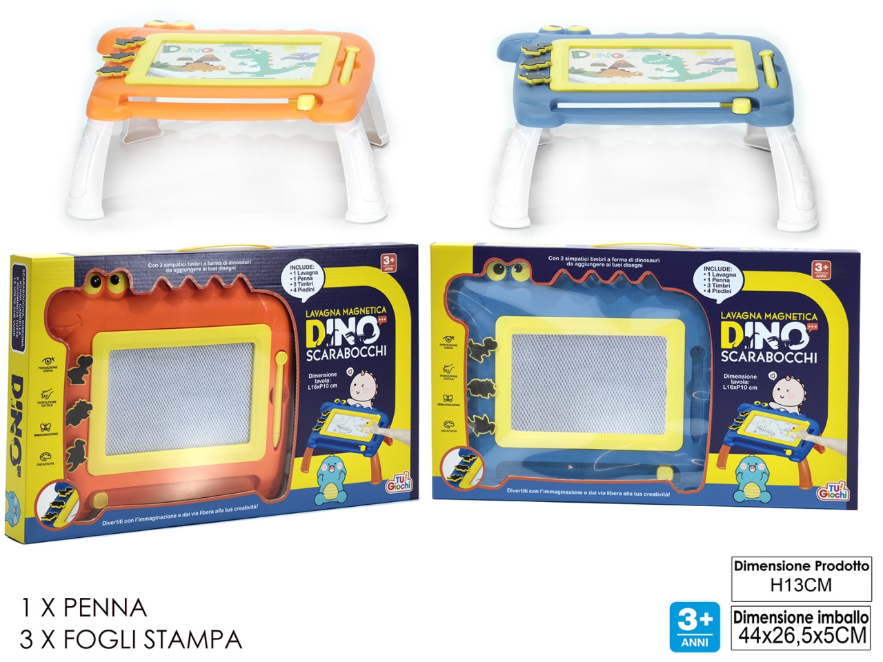 LAVAGNA MAGNETICA DINO 2ASS 122501 LAVAGNA MAGNETICA DINO 2ASS 122501