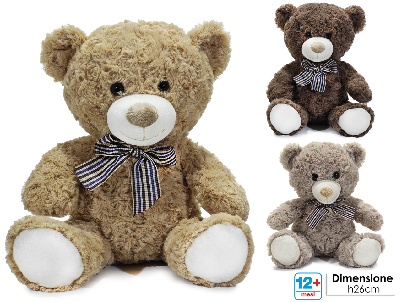 PELUCHE MORBIDOSI ORSO H26CM 3ASS 722705 PELUCHE MORBIDOSI ORSO H26CM 3ASS 722705