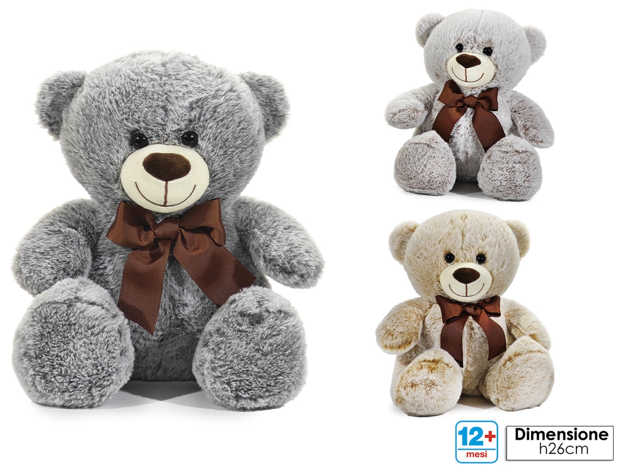 PELUCHE MORBIDOSI ORSO H26CM 3ASS 722706 PELUCHE MORBIDOSI ORSO H26CM 3ASS 722706