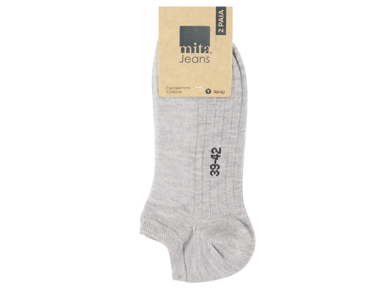 CALZA FANTASMINO UOMO 2PAIA GRIGIO 43/46 MTJ375G43