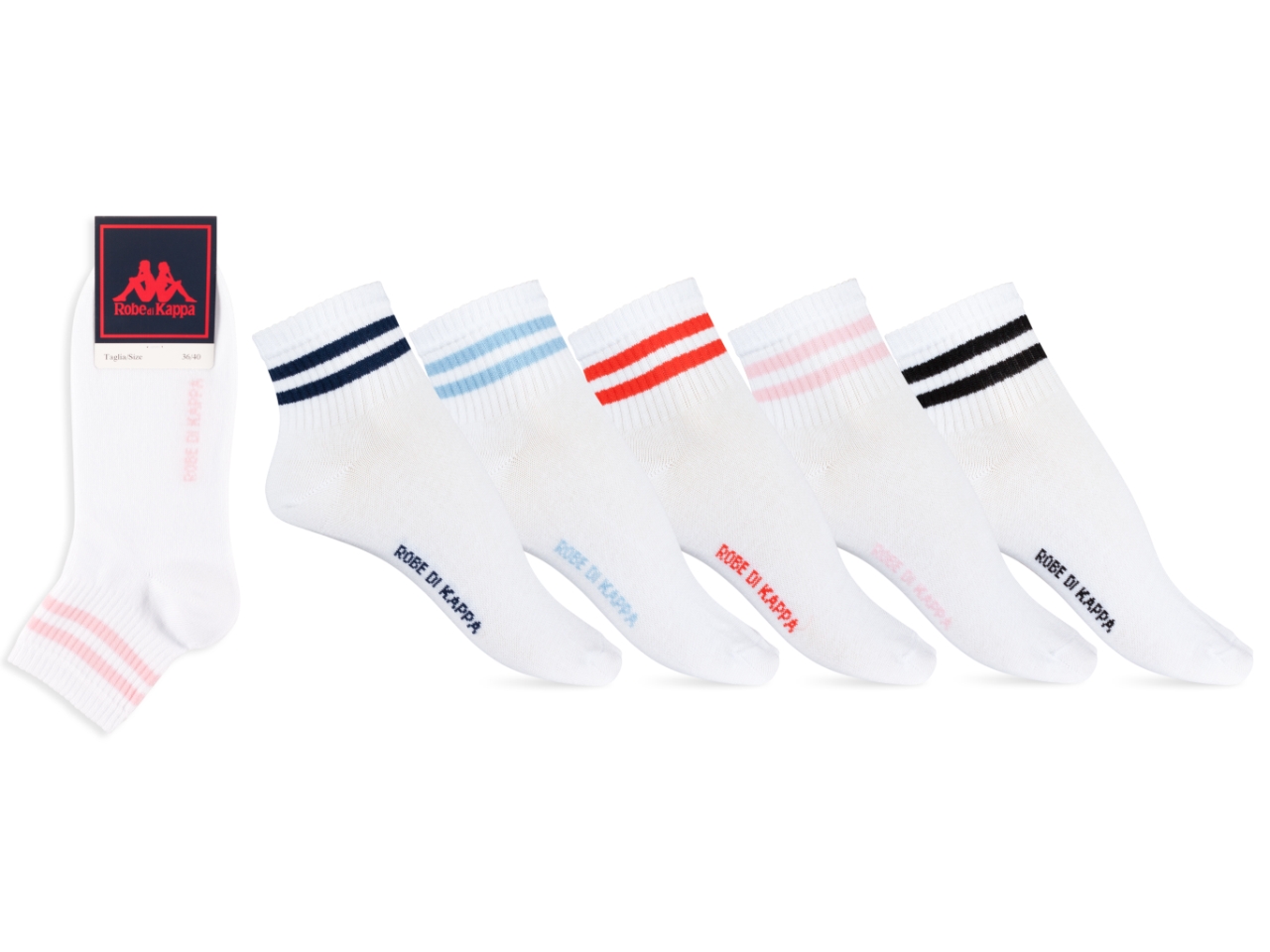 MINICALZA DONNA 1 PAIO BIANCO TG 36/40 ASS. RDK886