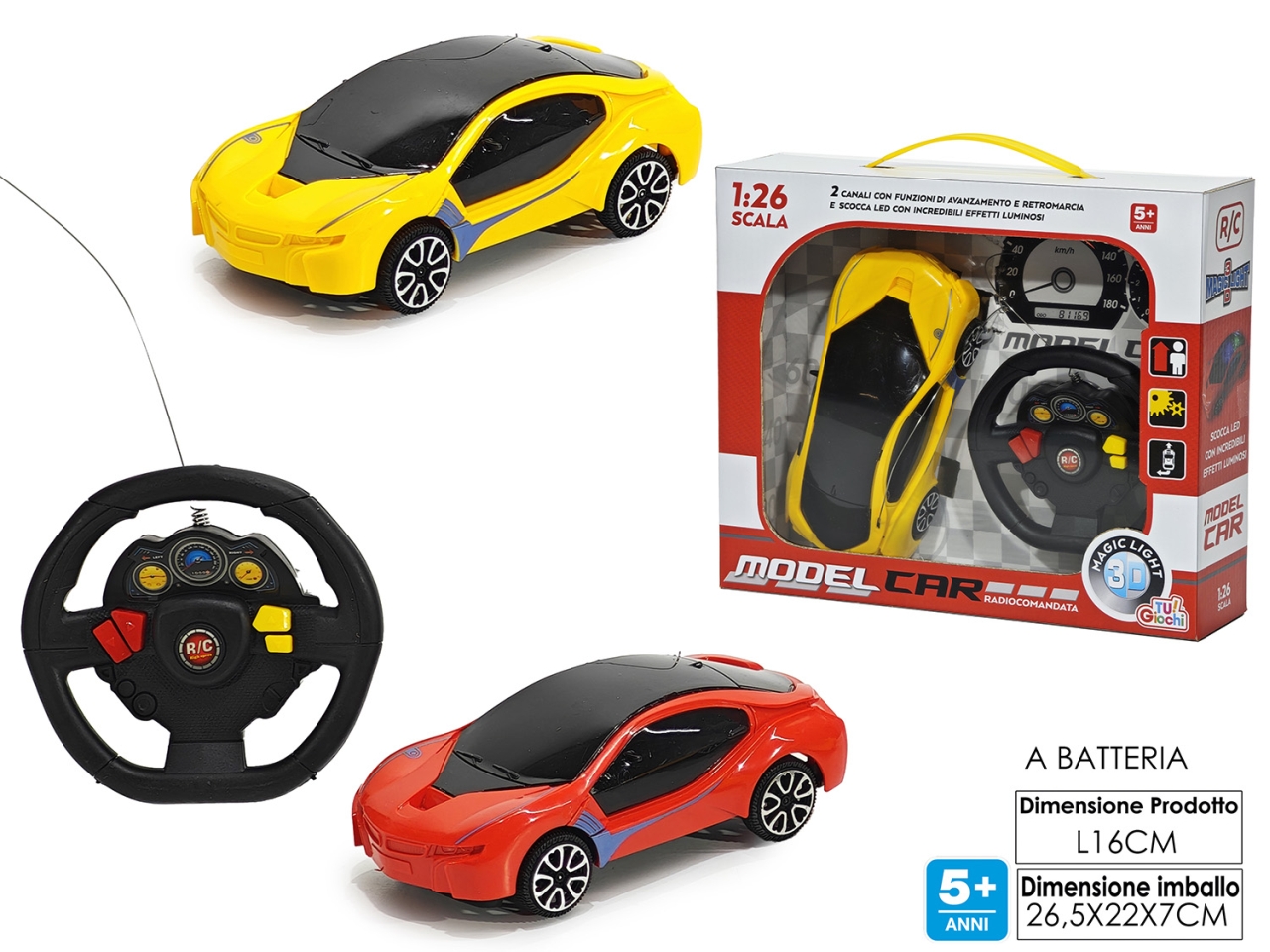 AUTO RADIOCOMANDO 2 FUNZIONI 2 ASS 100100