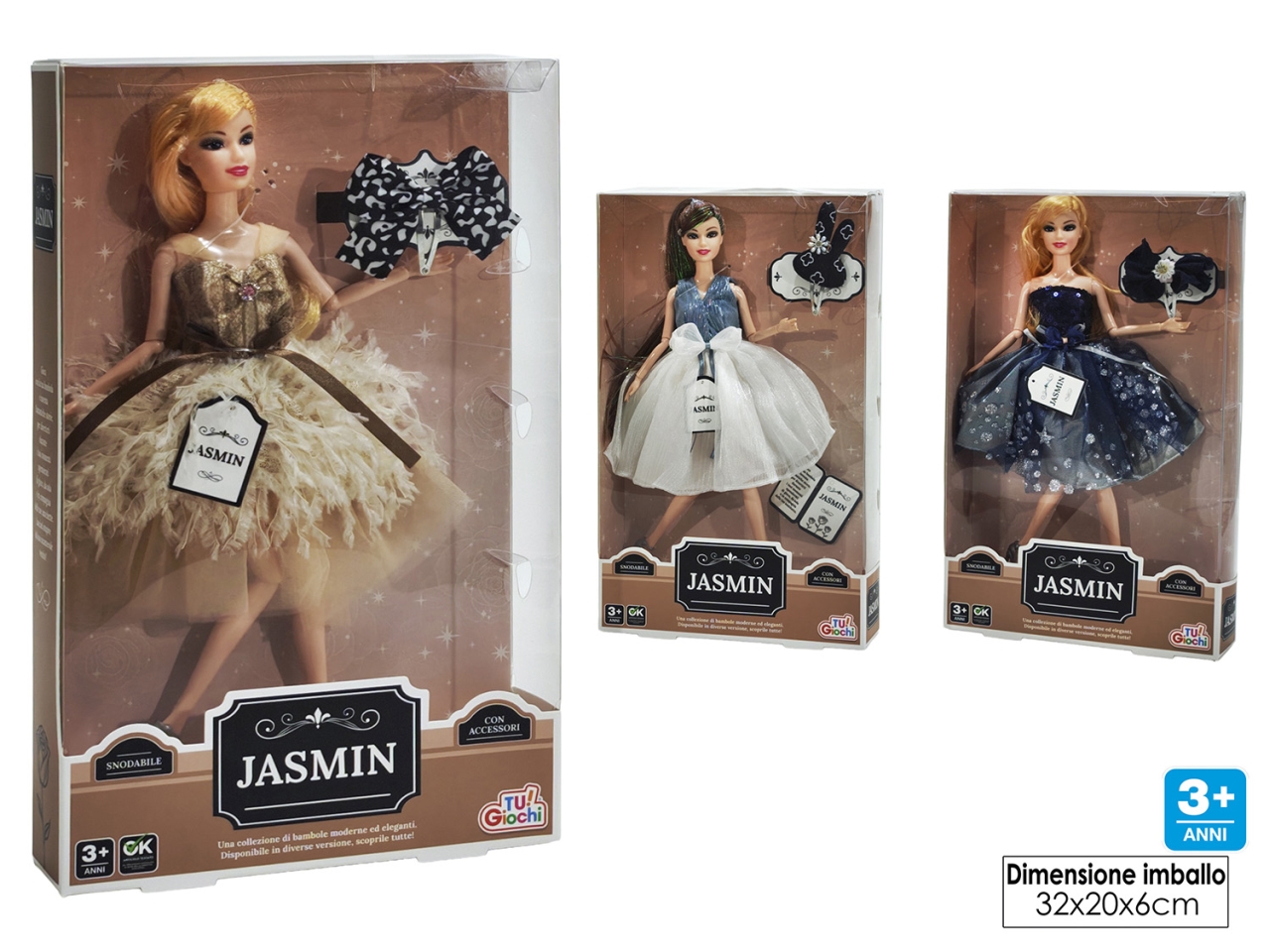 BAMBOLA JASMIN 3ASS 100764 BAMBOLA JASMIN 3ASS 100764