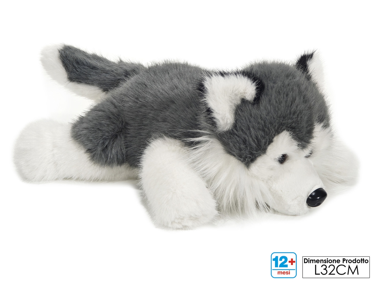 PELUCHE HUSKY STESO 32X23XH18CM 711806