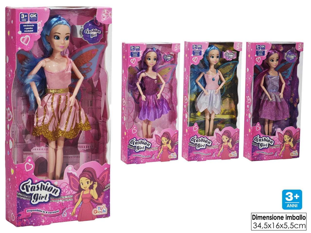 BAMBOLA FASHION GIRL 4ASS 717914 BAMBOLA FASHION GIRL 4ASS 717914