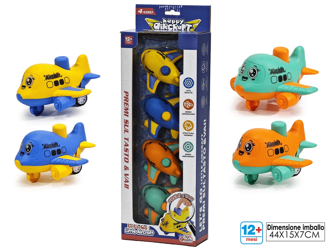 GIOCO SET 4 AEREOPLANINI 100066