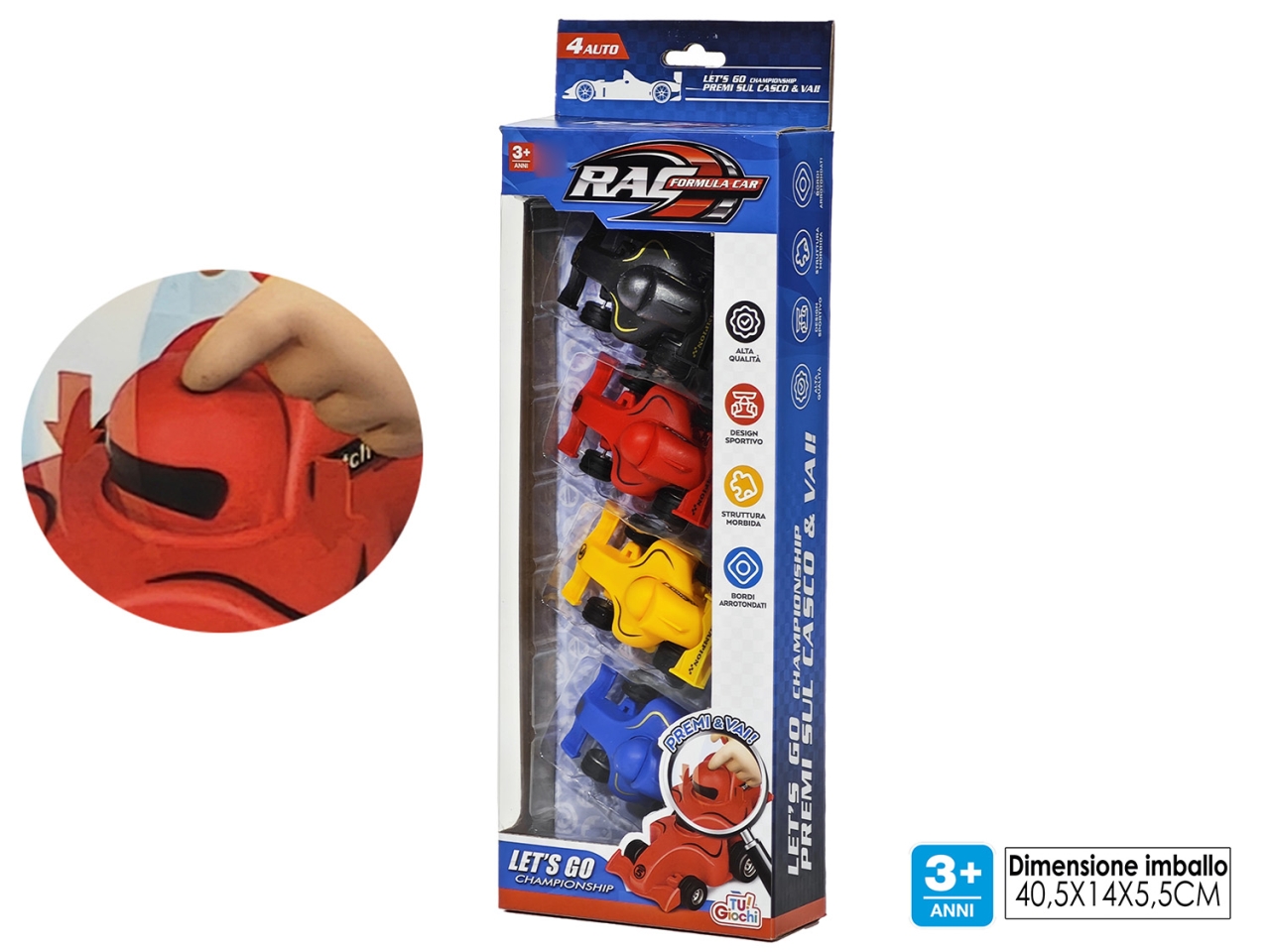 GIOCO SET 4 AUTO DA CORSA 100067