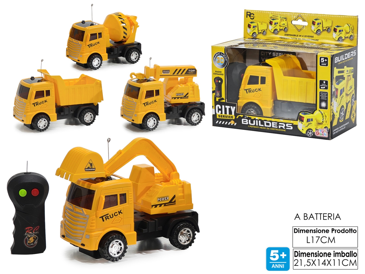 AUTOMEZZO LAVORO RC 2 FUNZIONI 4ASS 100115