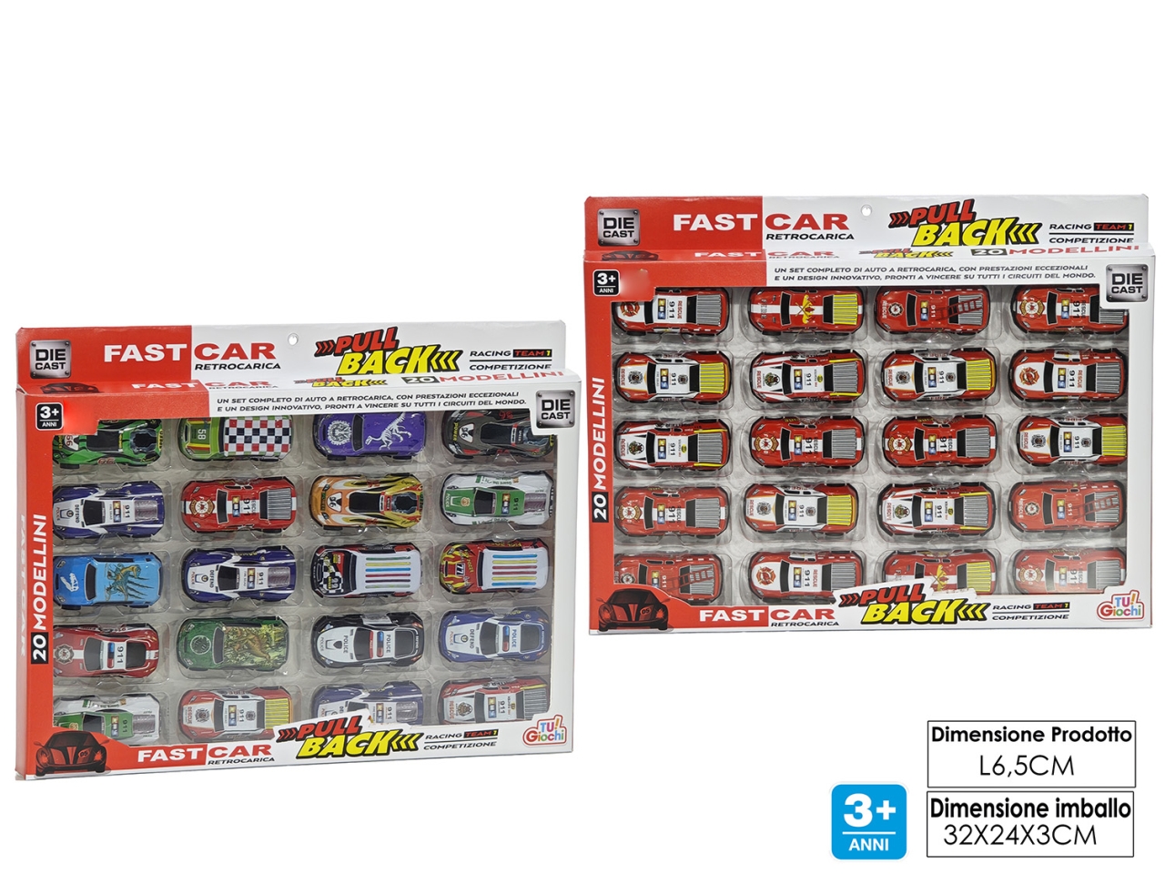 AUTO DIE-CAST SET 20 2ASS 100373 AUTO DIE-CAST SET 20 2ASS 100373