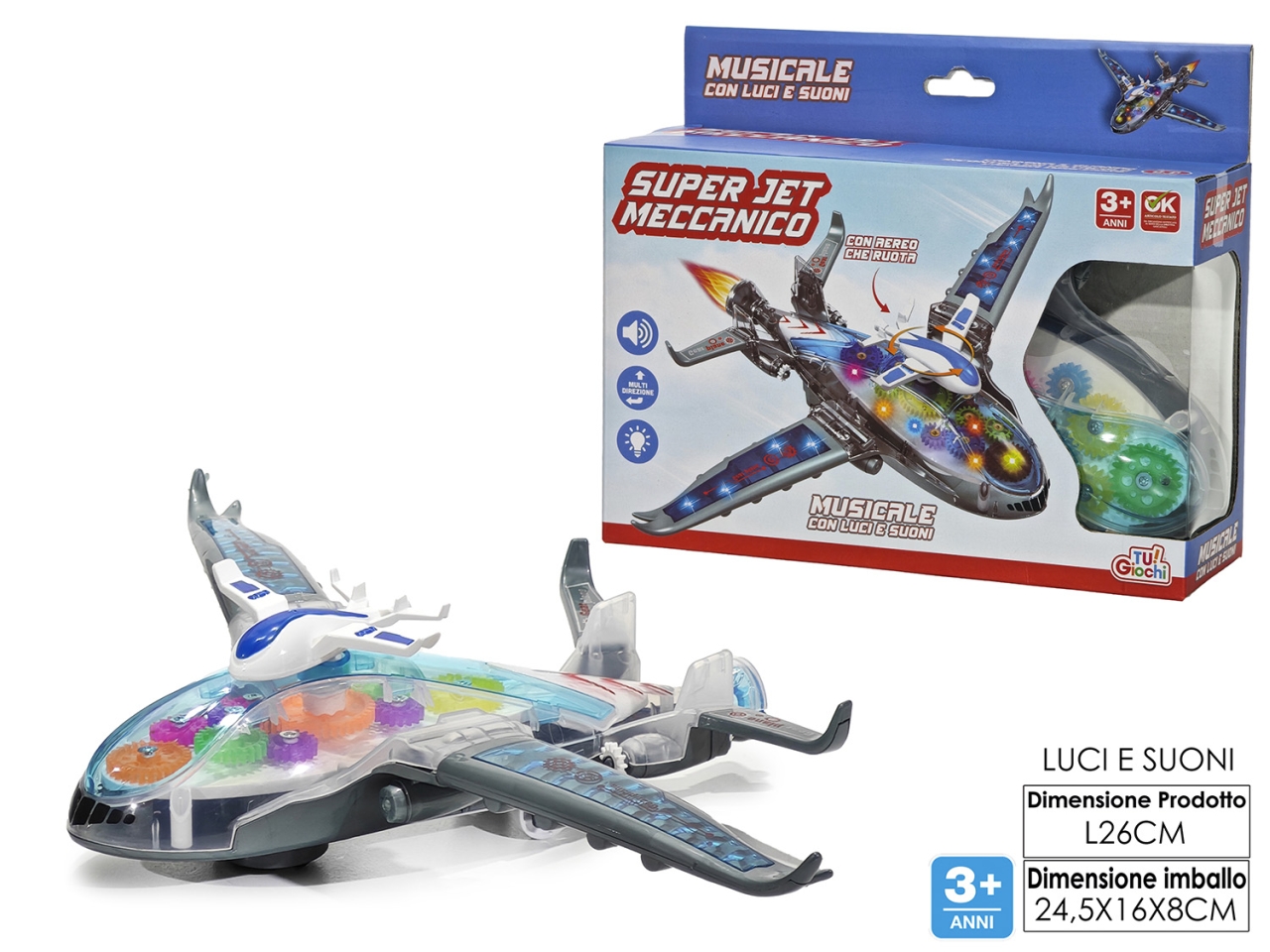 AEREO SUPER JET LUCI SUONI MOVIMENTO 100578 AEREO SUPER JET LUCI SUONI MOVIMENTO 100578