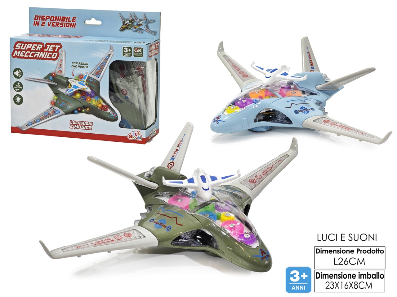 AEREO SUPER JET LUCI SUONI MOVIMENTO 2AS 100603 AEREO SUPER JET LUCI SUONI MOVIMENTO 2AS 100603