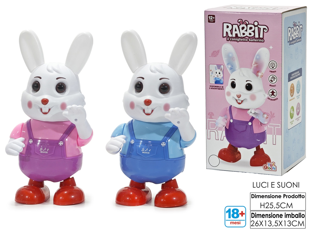 GIOCO CONIGLIO LUCI SUONI MOVIMENTO 2AS 100609 GIOCO CONIGLIO LUCI SUONI MOVIMENTO 2AS 100609