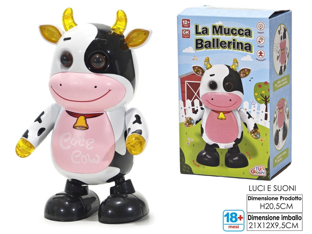 GIOCO MUCCA LUCI SUONI MOVIMENTO 100613 GIOCO MUCCA LUCI SUONI MOVIMENTO 100613