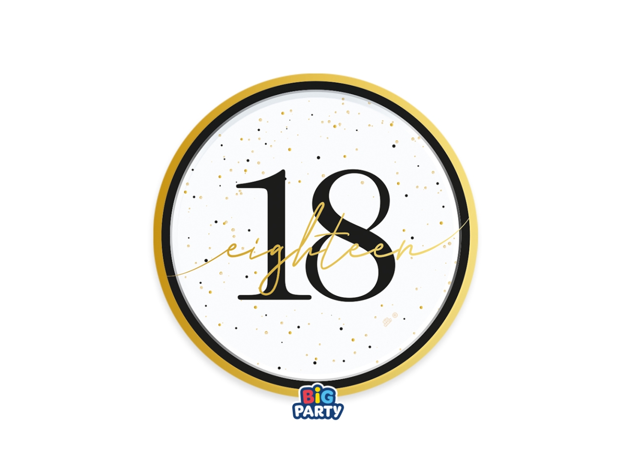 PIATTI 18CM HAPPY BIRTHDAY 18 SET DA 6 PZ 77245 PIATTI 18CM HAPPY BIRTHDAY 18 SET DA 6 PZ 77245