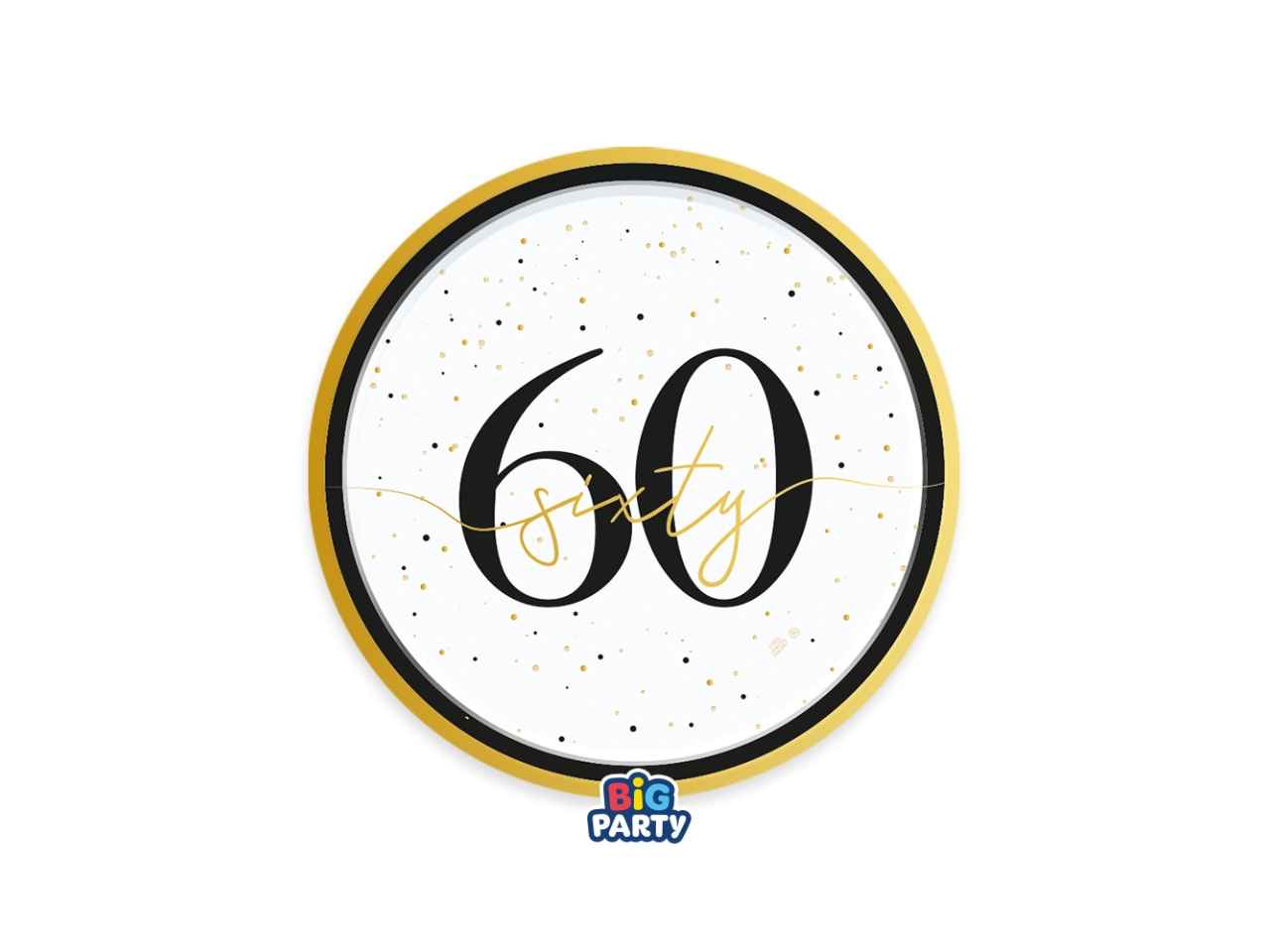 PIATTI 18CM HAPPY BIRTHDAY 60 SET DA 6 PZ 77267 PIATTI 18CM HAPPY BIRTHDAY 60 SET DA 6 PZ 77267