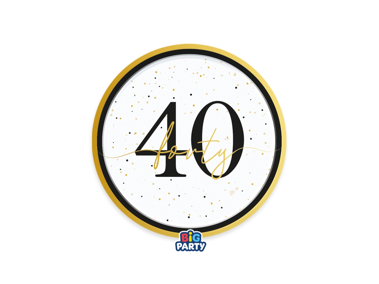 PIATTI 18CM HAPPY BIRTHDAY 40 SET DA 6 PZ 77255 PIATTI 18CM HAPPY BIRTHDAY 40 SET DA 6 PZ 77255