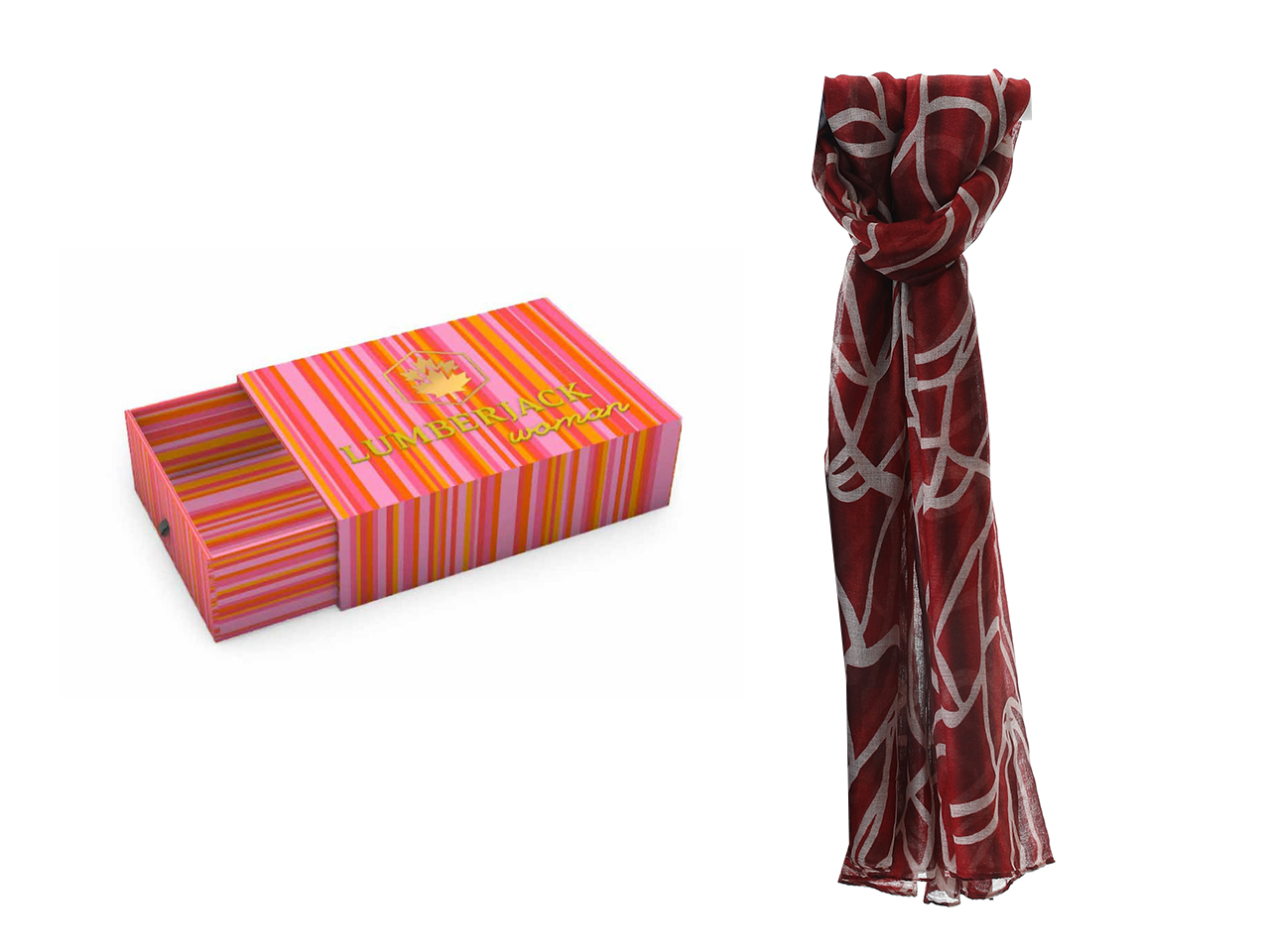 LUMBERJACK SCIARPA COLORE 4 + BOX A909-4S